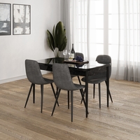 פינת אוכל מלבנית נפתחת פורמייקה דגם בלאק