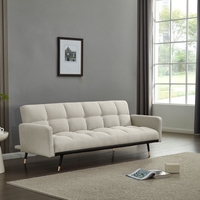 ספה נפתחת למיטה מבד אריג רחיץ ודוחה כתמים דגם בריסל בז