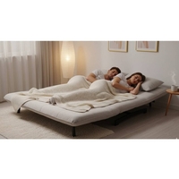 ספת אירוח נפתחת למיטה זוגית דגם דאבינו DEVINO אפור בהיר