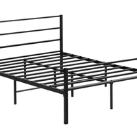 מיטה וחצי ממתכת למזרן 120×190 דגם נויה שחור