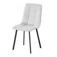 סט 4 כסאות אוכל מרופדים בד קטיפה דגם זאורוס SAURUS בז'