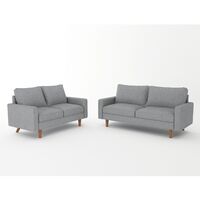 מערכת ישיבה 3+2 מודרנית דגם לרה LARA אפור בהיר