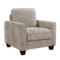 כורסת יחיד לסלון מרופדת בד דגם רינו RINO בז'