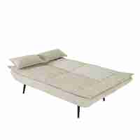 ספת אירוח מעוצבת נפתחת למיטה וחצי דגם הופמן HOFFMAN חום בהיר (בז')