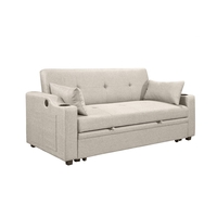 ספה דו-מושבית נפתחת למיטה זוגית דגם פצ’רטי PACERTI חום בהיר (בז')