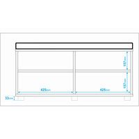 שידת נעליים עם מושב דגם רוזליה ROZALIA