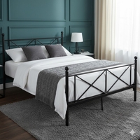 מיטה זוגית מתכת למזרן 140×190 דגם סרינה SARINA