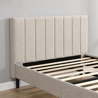 מיטת ילדים ונוער מרופדת 90*190 דגם סמארט SMART בז'