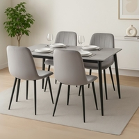 פינת אוכל מקרמיקה אפורה 120/70 ס