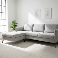 ספה כולל הדום דגם ניר אפור