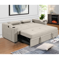 ספה דו-מושבית נפתחת למיטה זוגית דגם פצ’רטי PACERTI חום בהיר (בז')