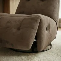 כורסת טלוויזיה מסתובבת עם מנגנון נדנוד והדום נשלף דגם ליאור חום