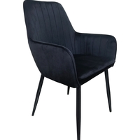 זוג כורסאות מעוצבות מקטיפה דגם פנדה שחור