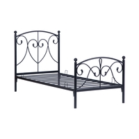 מיטת יחיד ממתכת למזרן 190×90 דגם מנילה MANILA