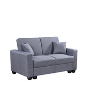 ספה 3+2 כולל ארגז אחסון נפתח למיטה דגם נפטון אפור