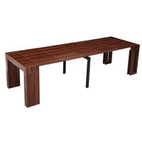 קונסולה נפתחת לפינת אוכל 3 מטר דגם הרמס Hermes אגוז | מבית WOODY