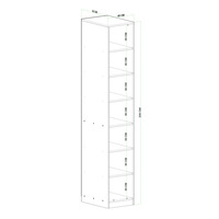 ארון אחסון פתוח רוחב 180 דגם שירה Z103 לבן