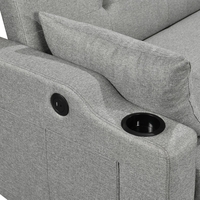 ספה דו-מושבית נפתחת למיטה זוגית דגם פצ’רטי PACERTI אפור