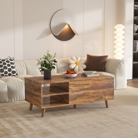 שולחן סלון נפתח בגוון אגוז דגם סוהו SOHO