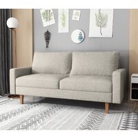 ספה תלת מושבית מעוצבת דגם לרה LARA חום בהיר (בז')