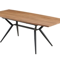 פינת אוכל מלבנית נפתחת מעוצבת מעץ איכותי כולל 6 כסאות דגם סלבריטי