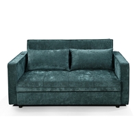 ספה נפתחת למיטה זוגית עם ארגז מצעים דגם דומוס DOMUS טורקיז