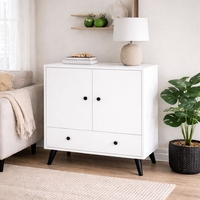 ארונית שידת אחסון ברוחב 75 דגם פורטו PORTO לבן