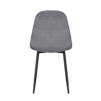 סט 4 כסאות אוכל מרופדים בד דגם אייאנה IENA אפור