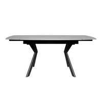 שולחן אוכל אבן קרמית נפתח דגם גפן 120 סהרה