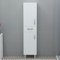 ארון שרות צר הכולל 2 דלתות ומגירה בגימור לבן דגם פלוטו