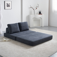 ספה דו-מושבית נפתחת למיטה זוגית דגם קסנדרה CASSANDRA אפור כהה