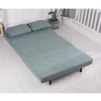 ספה ברוחב 120 נפתחת למיטה מרופדת בד רחיץ דגם נינט ירוק
