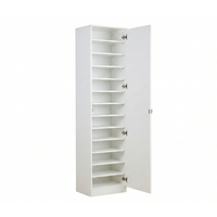 ארון נעליים 13 תאים מעוצב 45×200 עם מראה דגם ריו Rio לבן | מבית WOODY