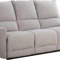 ספה עם ריקליינרים חשמליים דגם גנובה Genova-3 אפור בהיר