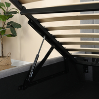 מיטת יחיד לילדים ונוער עם ארגז מצעים 90×190 דגם סרה SERRA אפור