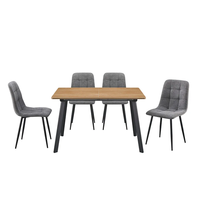 פינת אוכל נפתחת כולל ו-4 כסאות מרופדים דגם רומי אלון-שירה