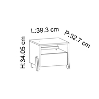 שידת לילה עם מגירה דגם נאילי NAILI