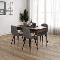 פינת אוכל מלבנית נפתחת פורמייקה כולל 4 כסאות דגם ליון