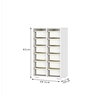 שידת איחסון מכלים בגוון לבן דגם בר BAR