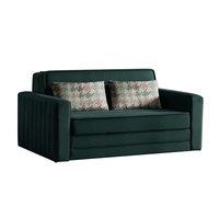 ספה דו-מושבית נפתחת למיטה זוגית עם ארגז מצעים דגם דומו DOMO ירוק