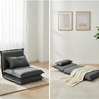 כורסא נפתחת למיטת יחיד דגם לוטוס LOTOS אפור