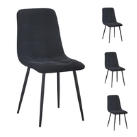 פינת אוכל נפתחת כולל ו-4 כסאות מרופדים דגם רומי אפור-שירה