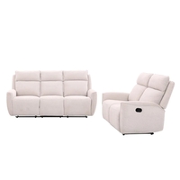 מערכת ישיבה 3+2 מבד עם 4 הדומים נשלפים דגם פיראוס אופווייט