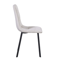 סט 4 כסאות אוכל מרופדים בד קטיפה דגם זאורוס SAURUS בז'