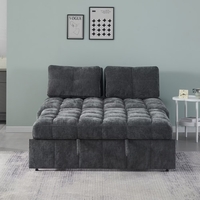 ספה נפתחת למיטה רחבה עם ראש מתכוונן דגם טקילה אפור