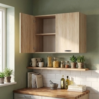 ארון שירות עליון תלוי ברוחב 80 דגם מליבו Malibu אלון