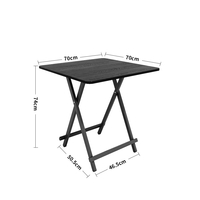 שולחן מתקפל דגם הגר HAGAR שחור