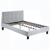 מיטה וחצי מרופדת למזרן 120×190 דגם פנטזי אפור