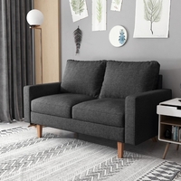 ספה דו-מושבית מעוצבת דגם לרה LARA אפור כהה