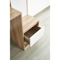 עמדת עבודה כוללת שולחן ארון מדפים ושידת אחסון דגם בולצאנו BOLZEN